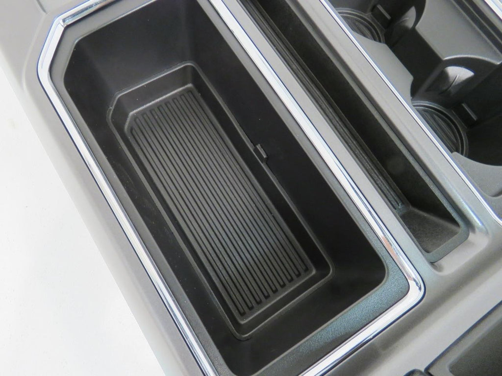 15-22 Ford Truck Center Console & Install Kit w/o Shifter - Black Leather XLT