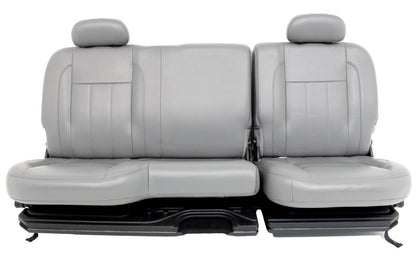 2002-2008 Dodge Ram Slate Gray Leather Seats & Woodgrain Business Console