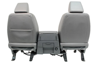 2002-2008 Dodge Ram Slate Gray Leather Seats & Woodgrain Business Console