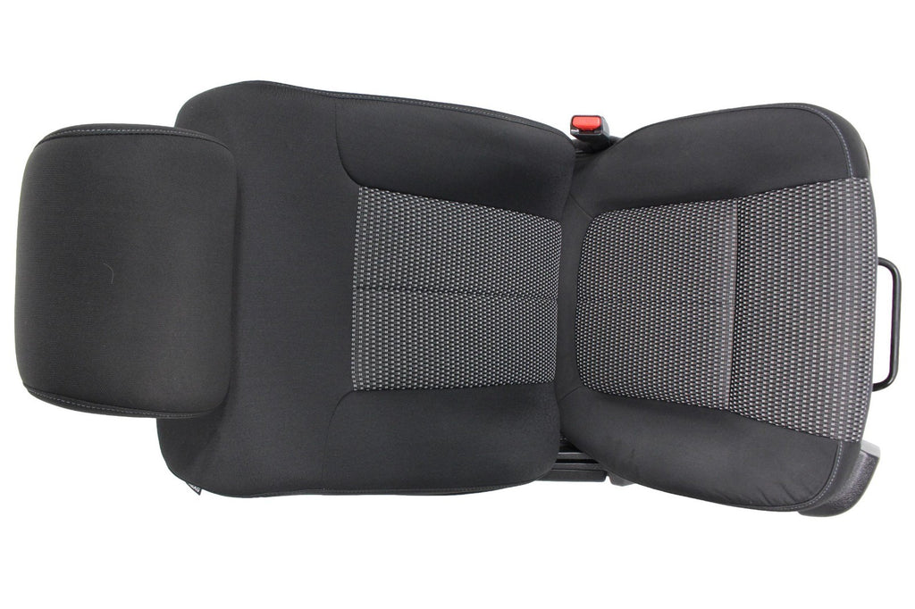 2009 - 2014 Ford F150 Front Seats, XL Black Gray Two-Tone Cloth, w/ Lumbar