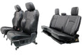 2002 - 2018 Ram Seats Set, Quad Cab Laramie Black Leather Heated Cooled Memory