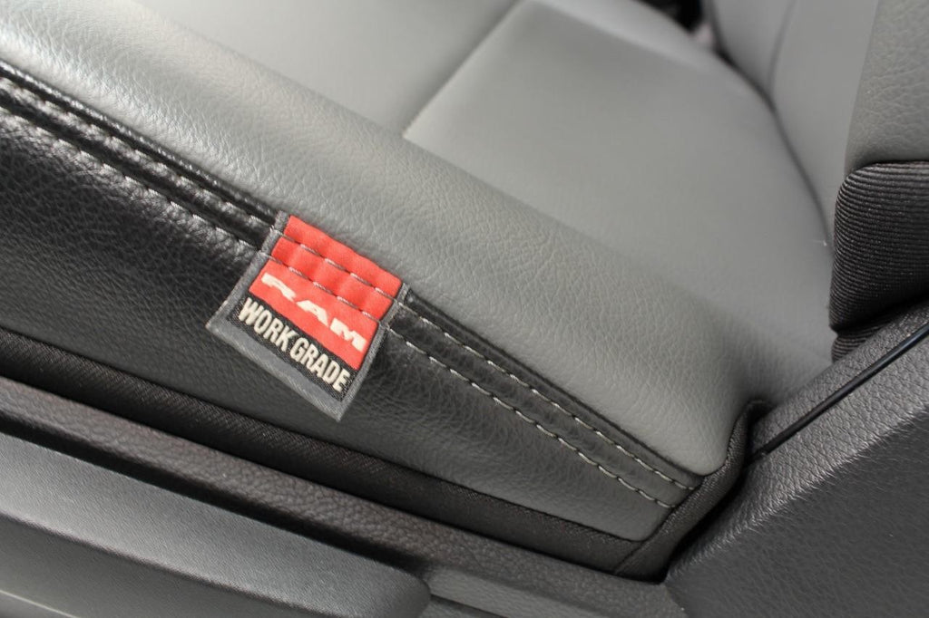2019 - 2024 Ram HD Front Bench Seat, Diesel Gray Vinyl Manual w Center Jump Seat