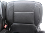 2014 - 2019 GM Sierra Silverado LT Front Seats, Power Black Leather, w/ Jumpseat