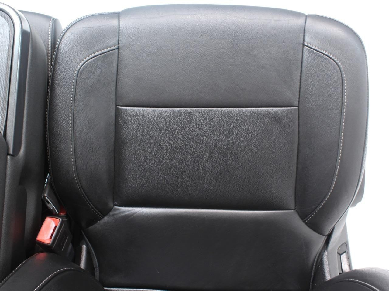 2014 - 2019 GM Sierra Silverado LT Front Seats, Power Black Leather, w/ Jumpseat
