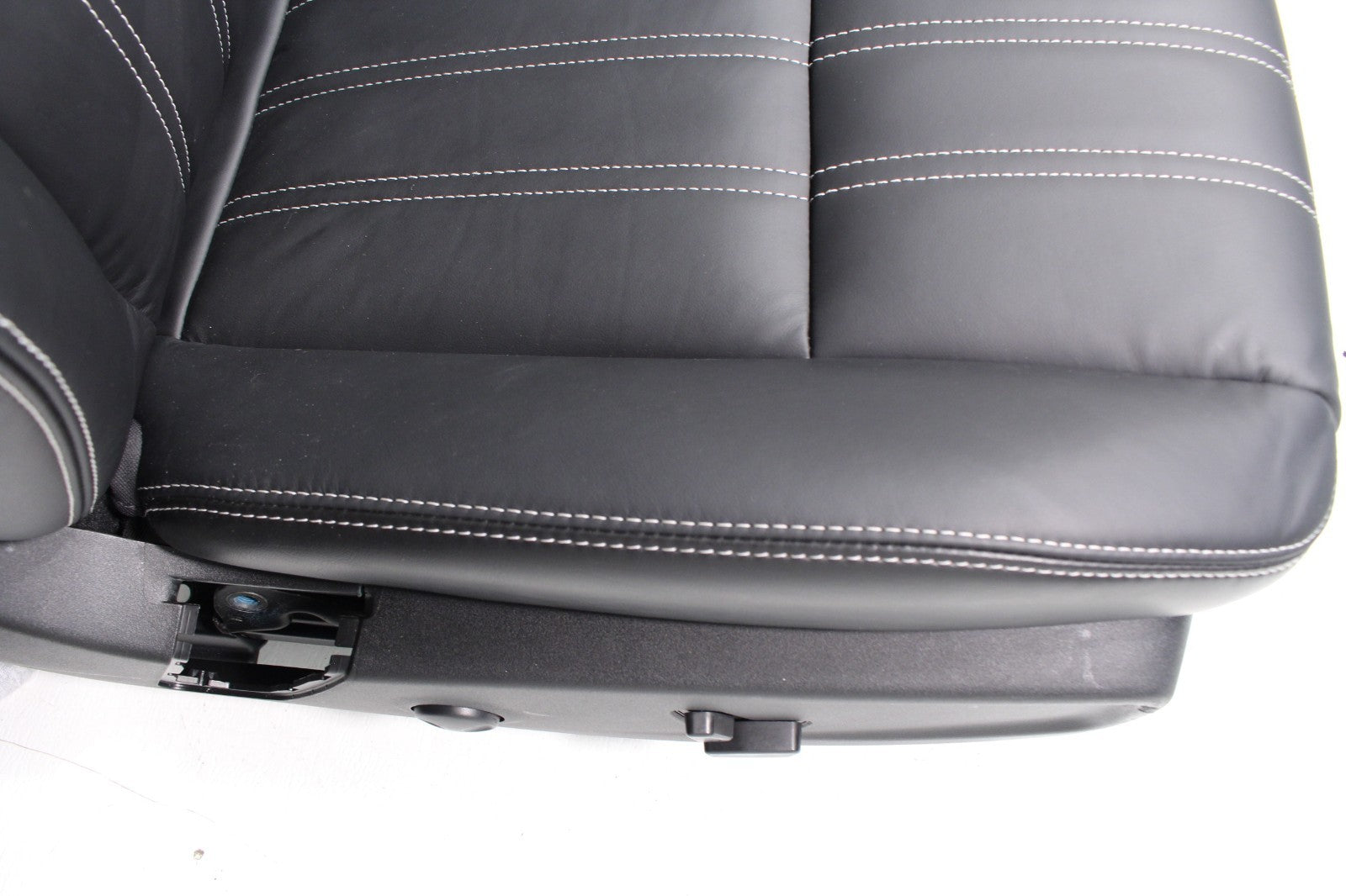 2011 - 2023 Chrysler 300 S Black Leather Front Seats, White Stitching, Heated