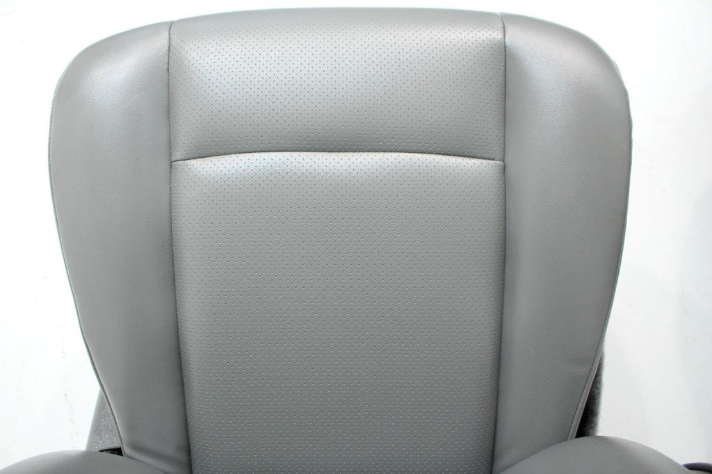 Ford Econoline Front Bucket Seats, Gray Vinyl w/ Folding Armrests, Fits 1997+