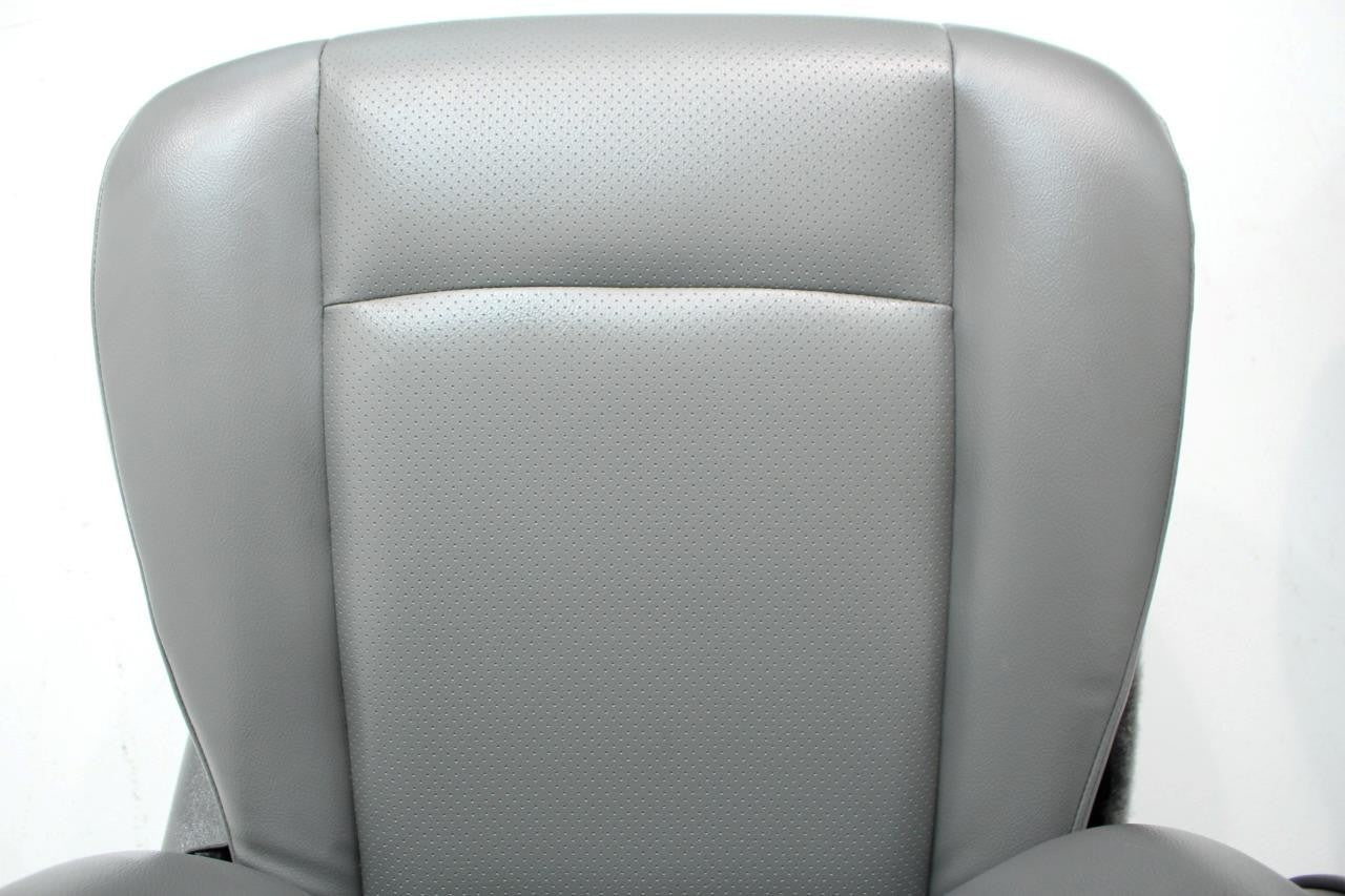 Ford Econoline Front Bucket Seats, Gray Vinyl w/ Folding Armrests, Fits 1997+