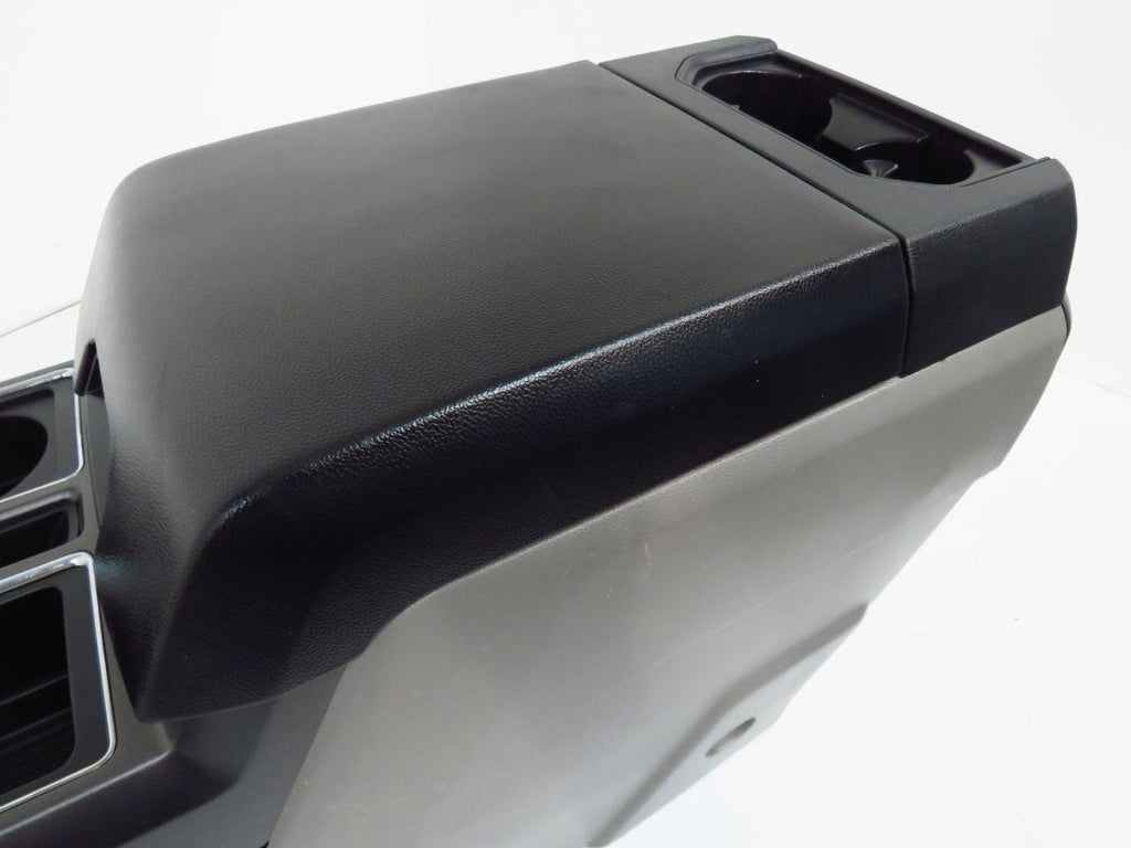 15-22 Ford Truck Center Console & Install Kit w/o Shifter - Gray Vinyl XLT