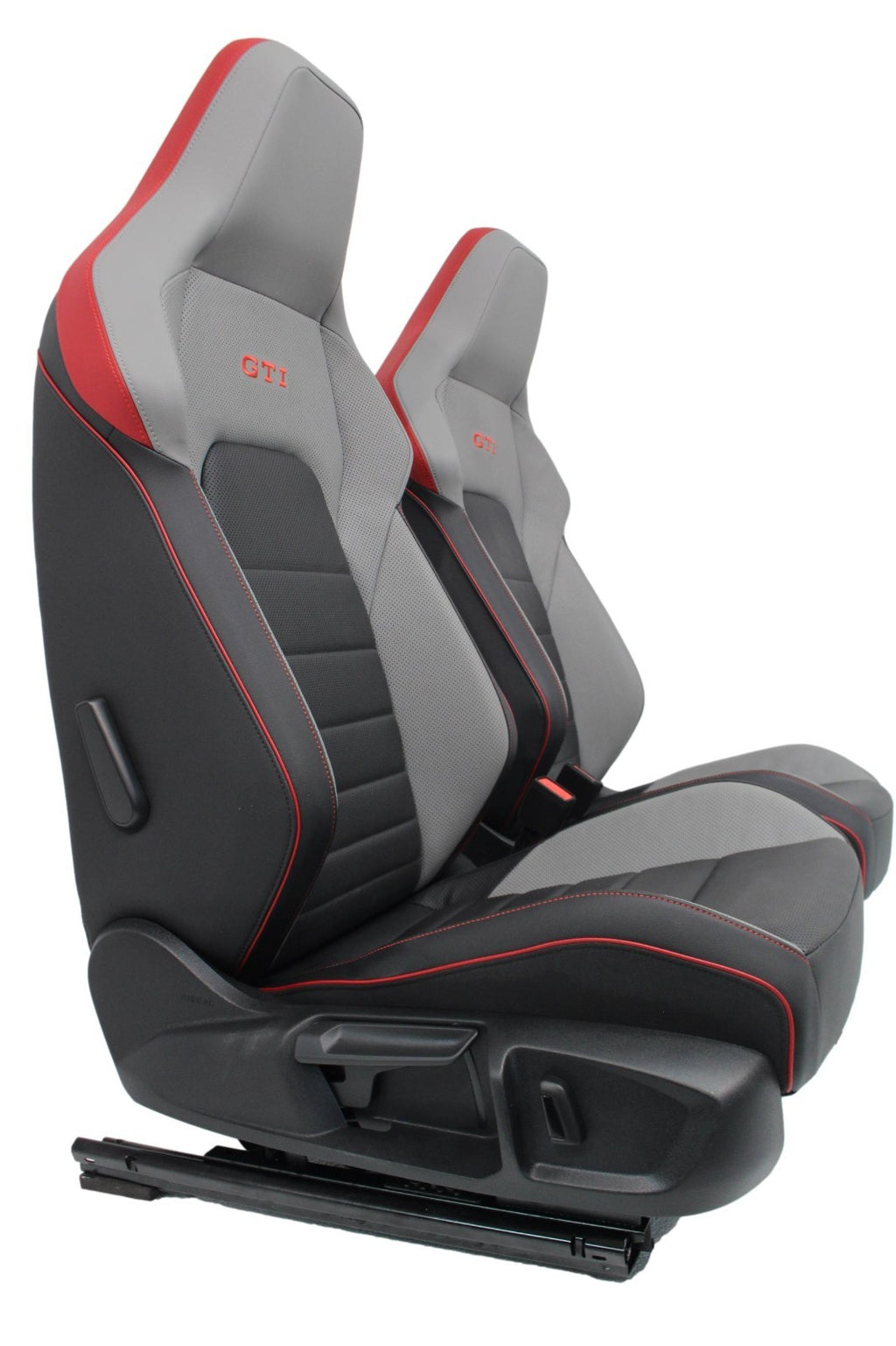 2022 - 2025 VW Golf GTI Mk 8.5 Seats Set Two-Tone Leather Black Gray Heat Cool
