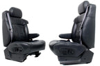 1999 - 2002 GMC Sierra Chevy Silverado Seats, Graphite Off-Black Leather, Power