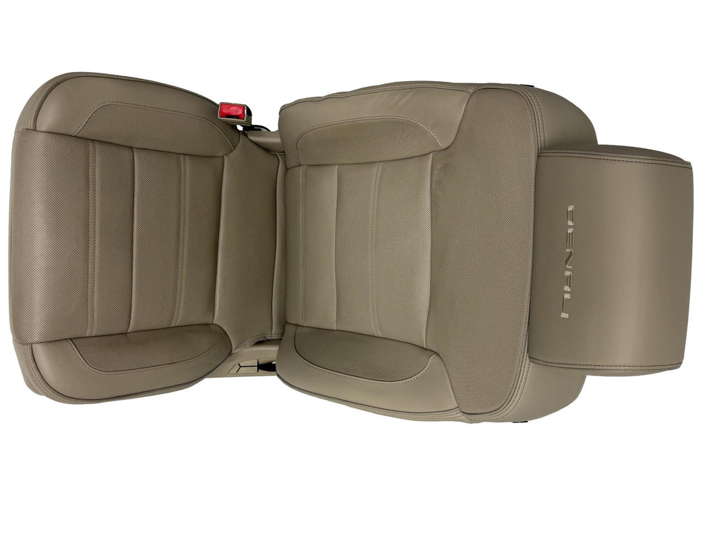2015 - 2016 GMC Yukon Denali Front Seats, Shale Leather Heated Cooled, Fits OBS