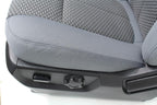 1999 - 2016 Ford Super Duty Front Seats, XLT Steel Gray Cloth Power w/ Jumpseat
