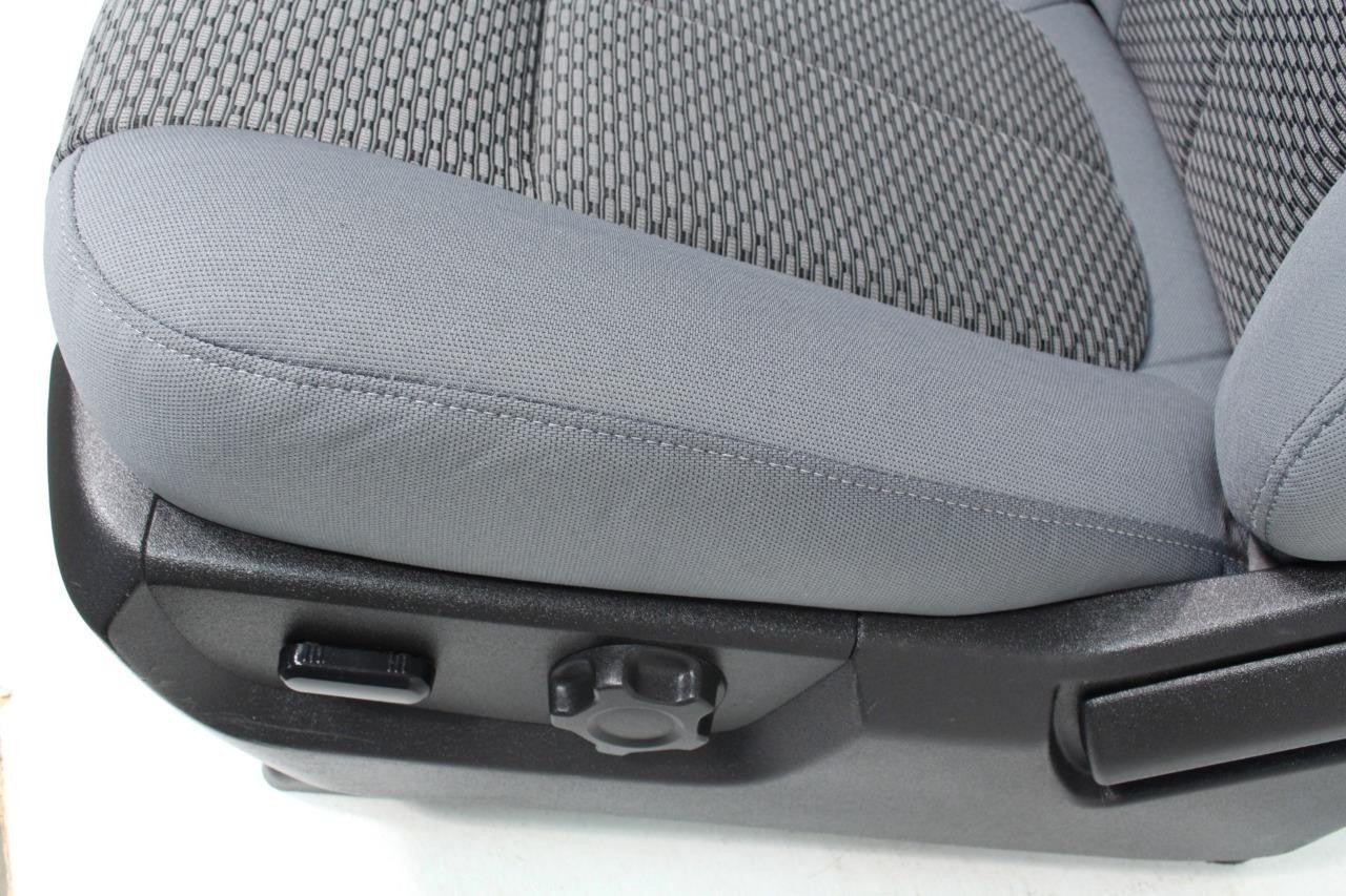 1999 - 2016 Ford Super Duty Front Seats, XLT Steel Gray Cloth Power w/ Jumpseat