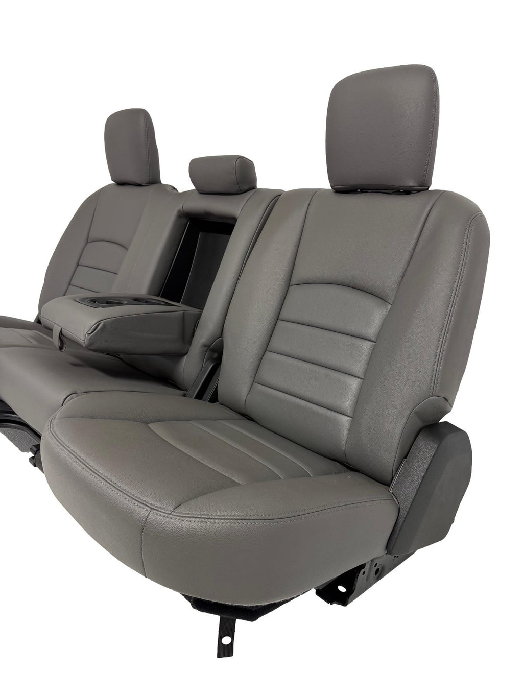 2009 - 2018 Dodge Ram Seats Set Crew Cab, Alea Gray Leather w/ OEM Power Driver