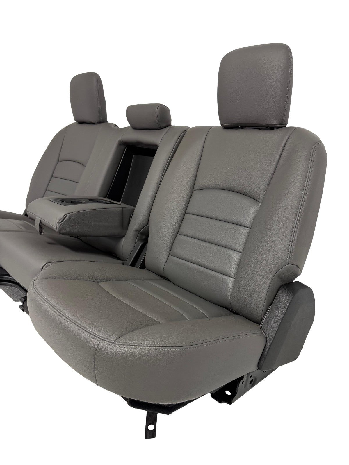 2009 - 2018 Dodge Ram Seats Set Crew Cab, Alea Gray Leather w/ OEM Power Driver