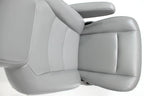 Ford Econoline Front Bucket Seats, Gray Vinyl w/ Folding Armrests, Fits 1997+
