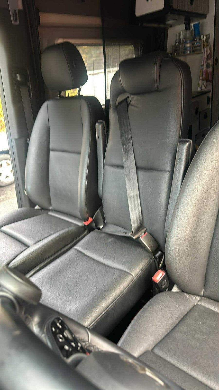 Mercedes Sprinter Jump Seat w/ Quick-Release Base & Integrated 3-Point Seatbelt