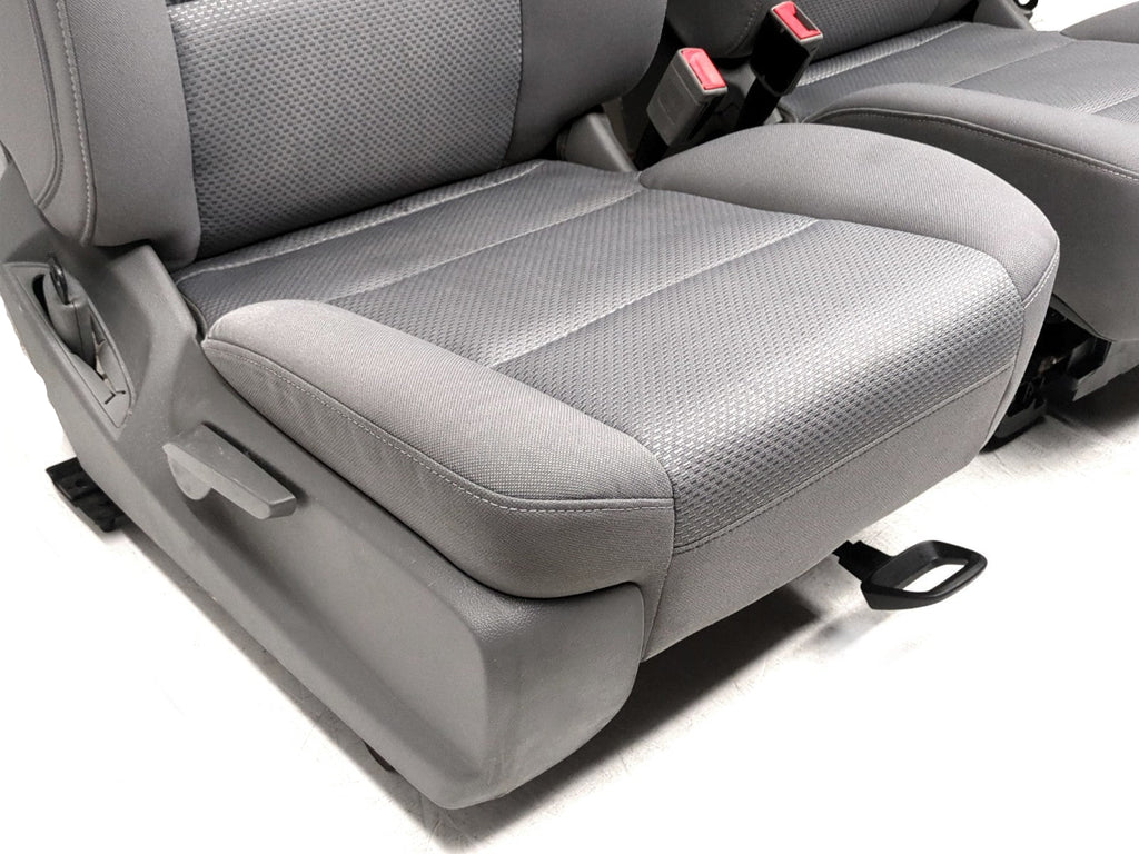 2014 - 2019 Sierra Silverado Front Seats, LT SLE Gray Cloth w Power Driver