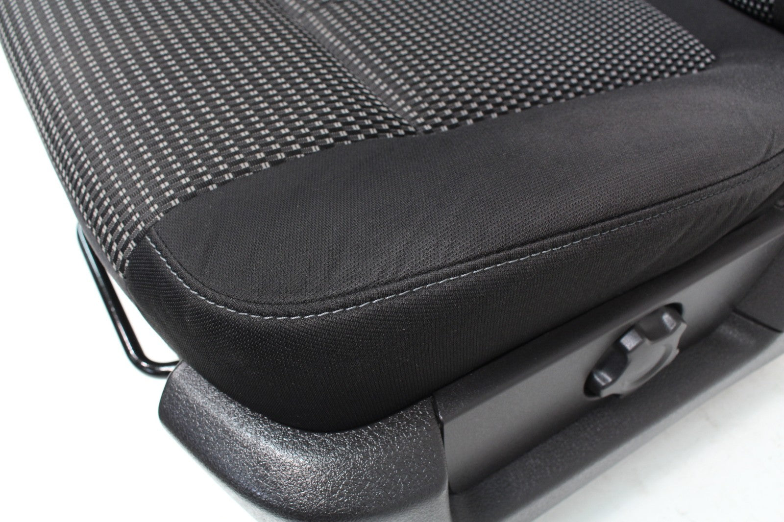 2009 - 2014 Ford F150 Front Seats, XL Black Gray Two-Tone Cloth, w/ Lumbar