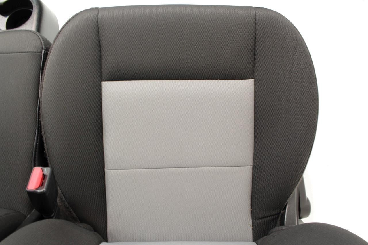 1998 - 2009 Ford Ranger Seats, 60-40 Split Bench, Black Gray Cloth, Extended Cab