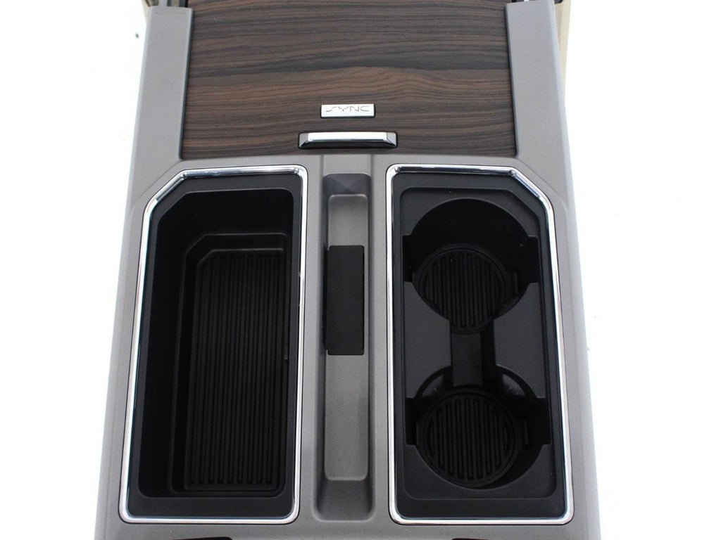 15-22 Ford Truck Center Console & Install Kit w/o Shifter - Tan Leather Lariat