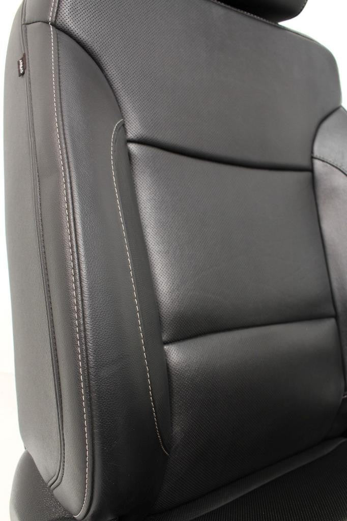 2014 - 2019 GM Sierra Silverado LTZ Front Seats, Black Leather, Heated Cooled