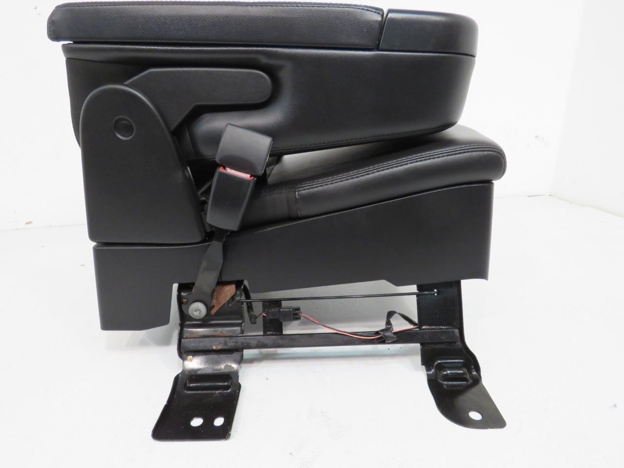 07 - 14 Chevy Silverado GMC Sierra Tahoe Yukon Black Leather Jump Seat Console