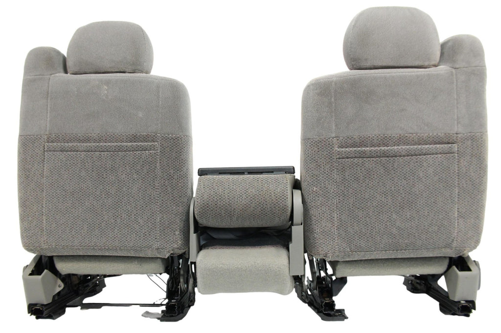 1999 - 2006 GM Sierra Silverado Front Seats, Manual Gray Cloth 40-20-40 w/ Entry