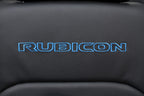 2018-2025 Jeep JL JLU 4xE Wrangler Seats, Black Nappa Leather w Surf Blue Stitch