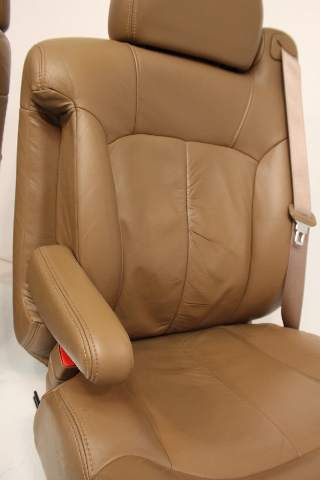 1999 - 2002 Chevy Silverado Sierra Bucket Seats, Oak Tan Leather Power Heat
