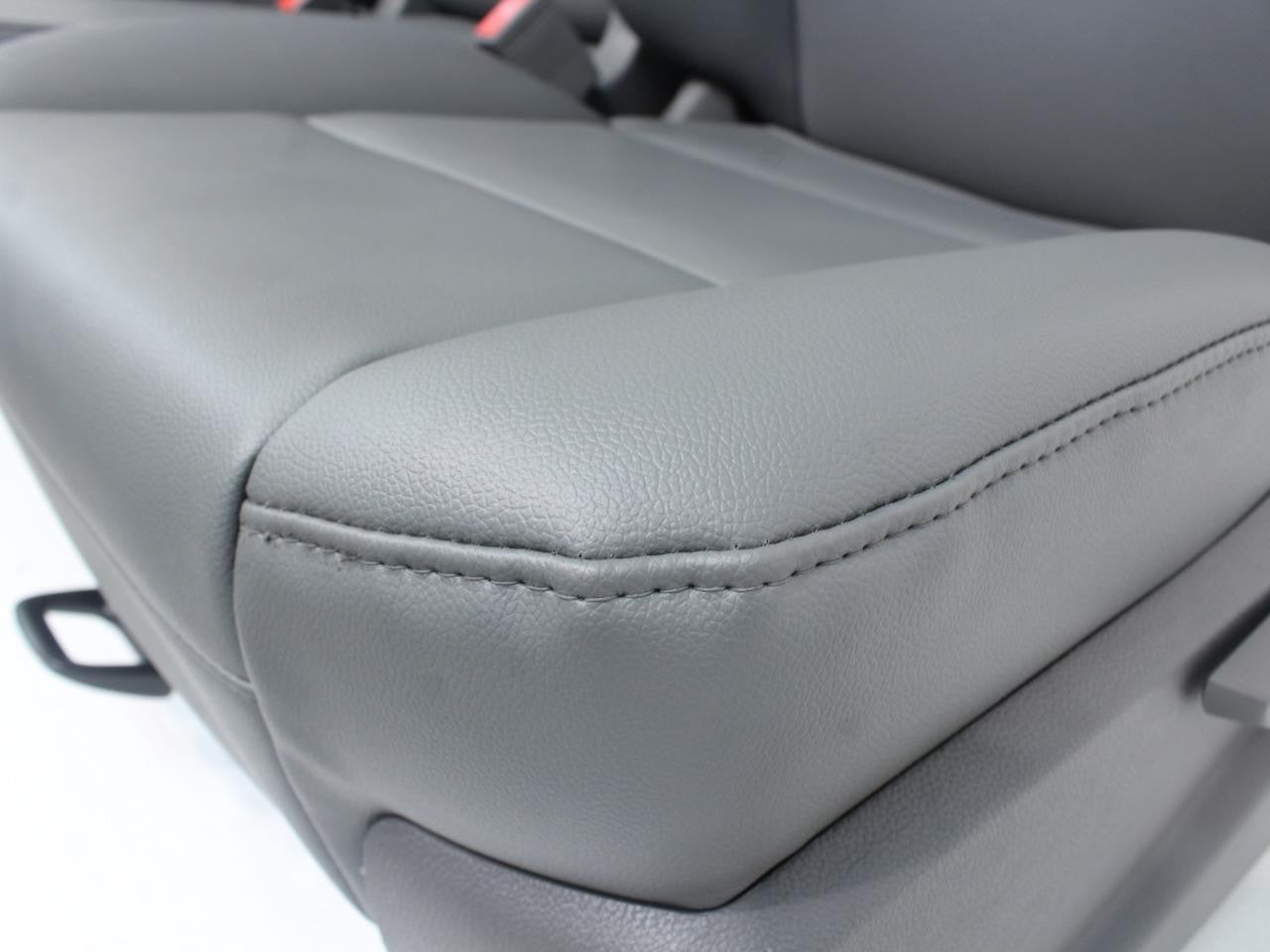 2014 - 2019 Sierra Chevy Silverado Front Seats Set, Work Truck Bench Gray Vinyl