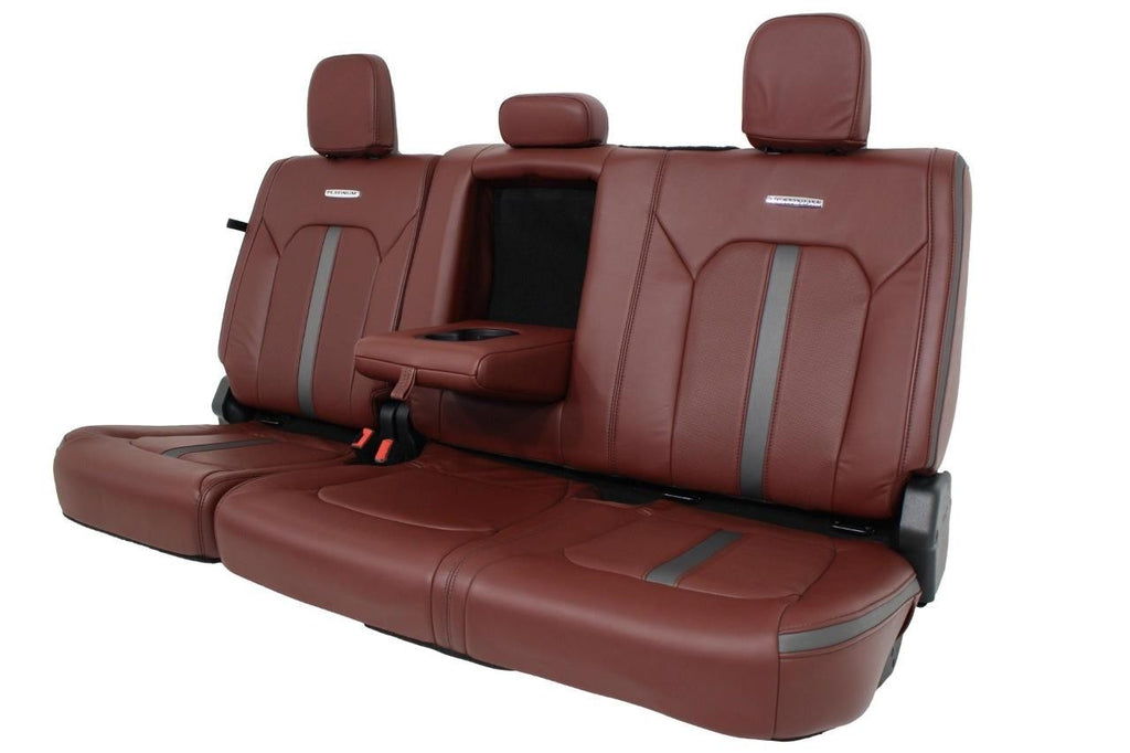 2018 - 2020 Ford F150 & Super Duty Platinum Seats Set, Dark Marsala Leather OEM