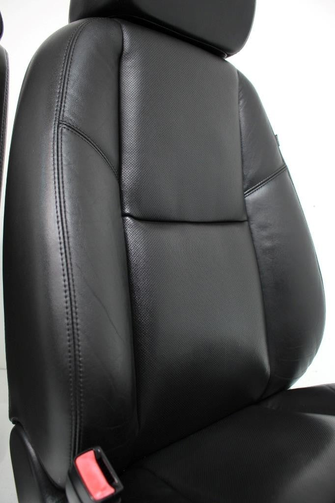 2007 - 2014 Sierra Chevy Silverado Front Seats, LTZ Black Leather Heated Cooled