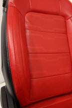 2015 - 2023 Ford Mustang Front Seats, GT Premium Coupe - Showstopper Red Leather