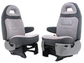 Ford Econoline Front Bucket Seats, Powered Gray Cloth w/ Folding Armrests, 1997+