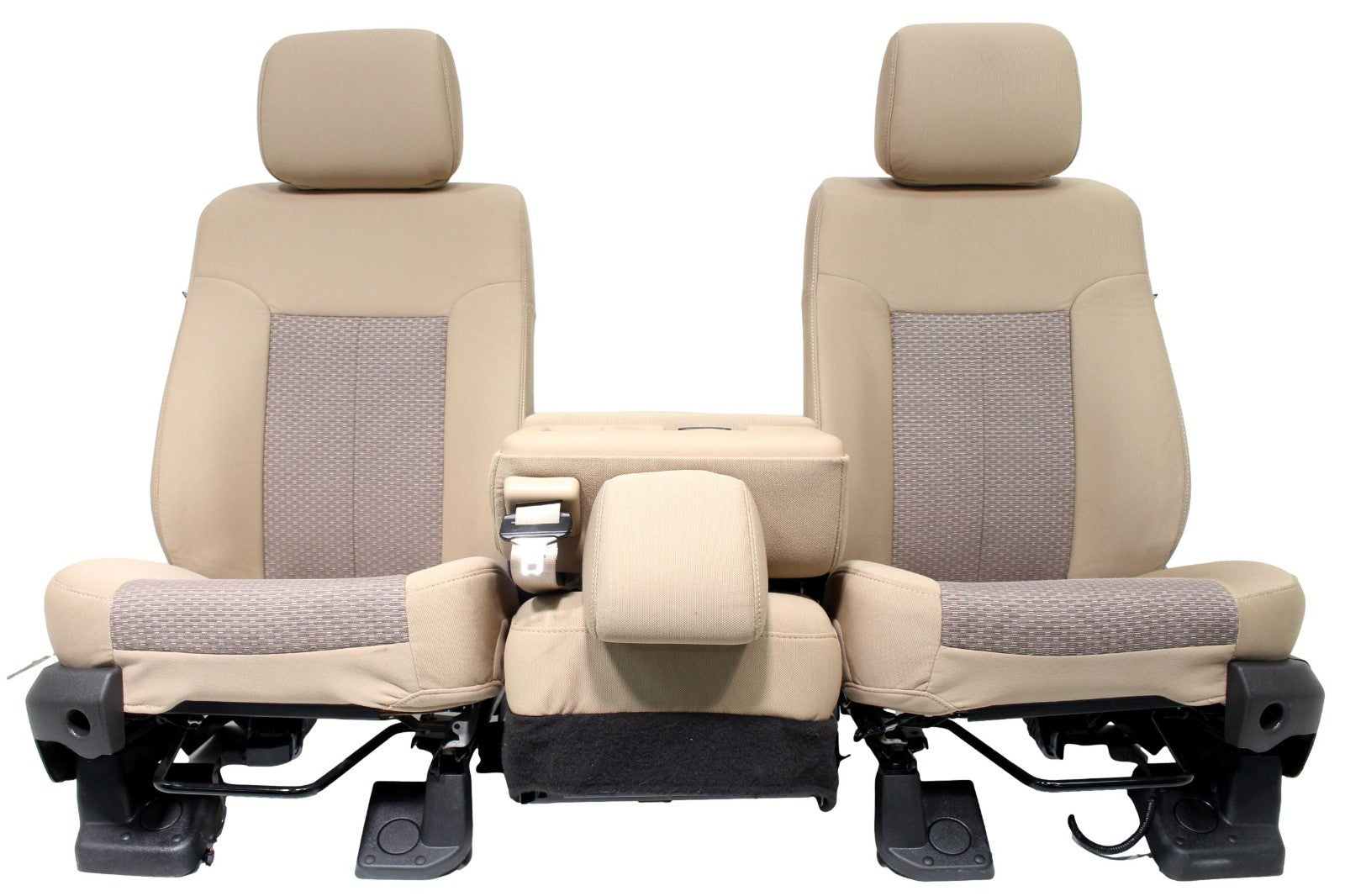 2011 - 2016 Ford Super Duty Front Seats, Adobe Tan Cloth 40/20/40 Split Bench
