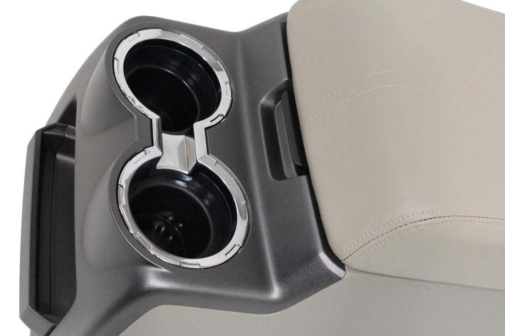 2008-2010 Ford Super Duty Center Console, w/ Stone Gray Leather Armrest OEM