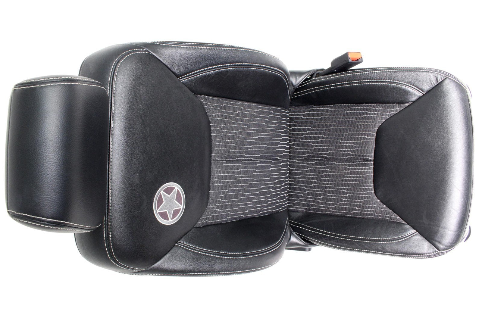 2007 - 2018 Jeep Wrangler JKU Seats Set, Oscar Mike Black Leather Freedom Edtn