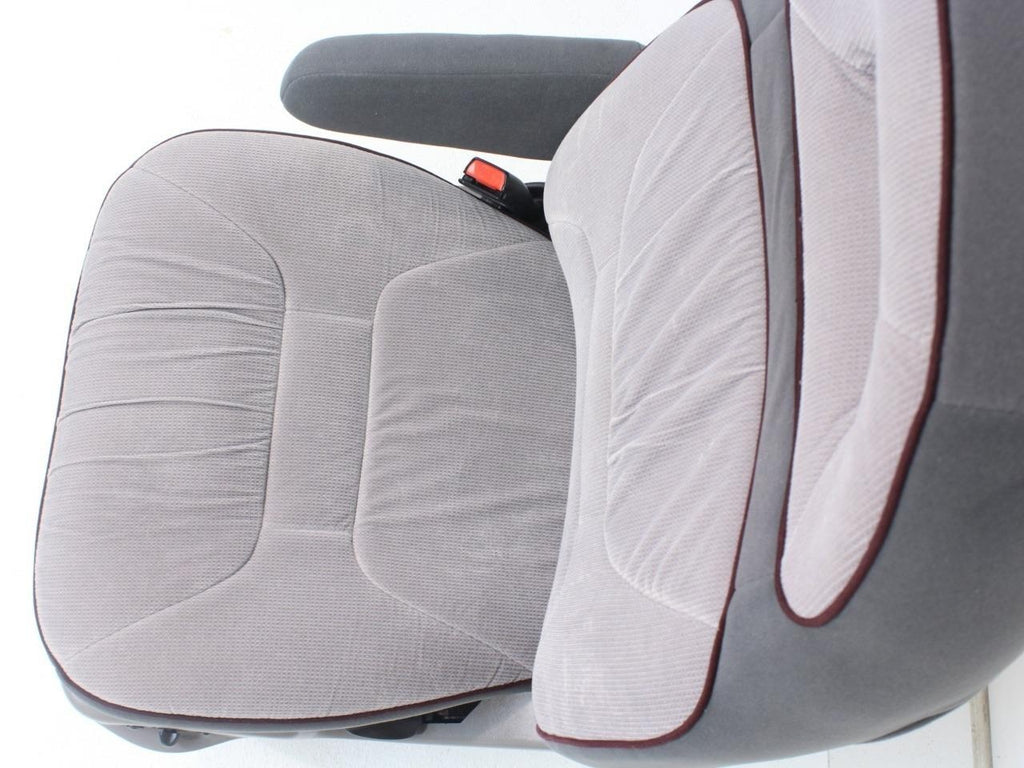 Ford Econoline Front Bucket Seats, Powered Gray Cloth w/ Folding Armrests, 1997+