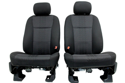 2015 - 2022 Ford F150 & Super Duty Front Seats, XLT Black Cloth Power Heat