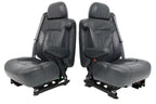 1999 - 2002 GMC Sierra Chevy Silverado Seats, Graphite Off-Black Leather, Power