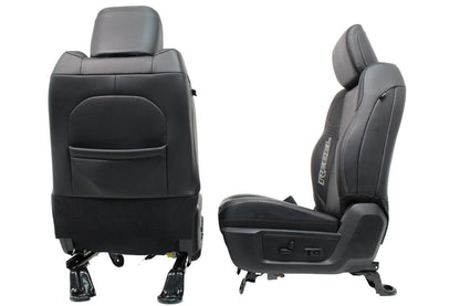 2009-2024 Dodge Ram Rebel Black Leather Heated & Cooled Front and Rear Seats