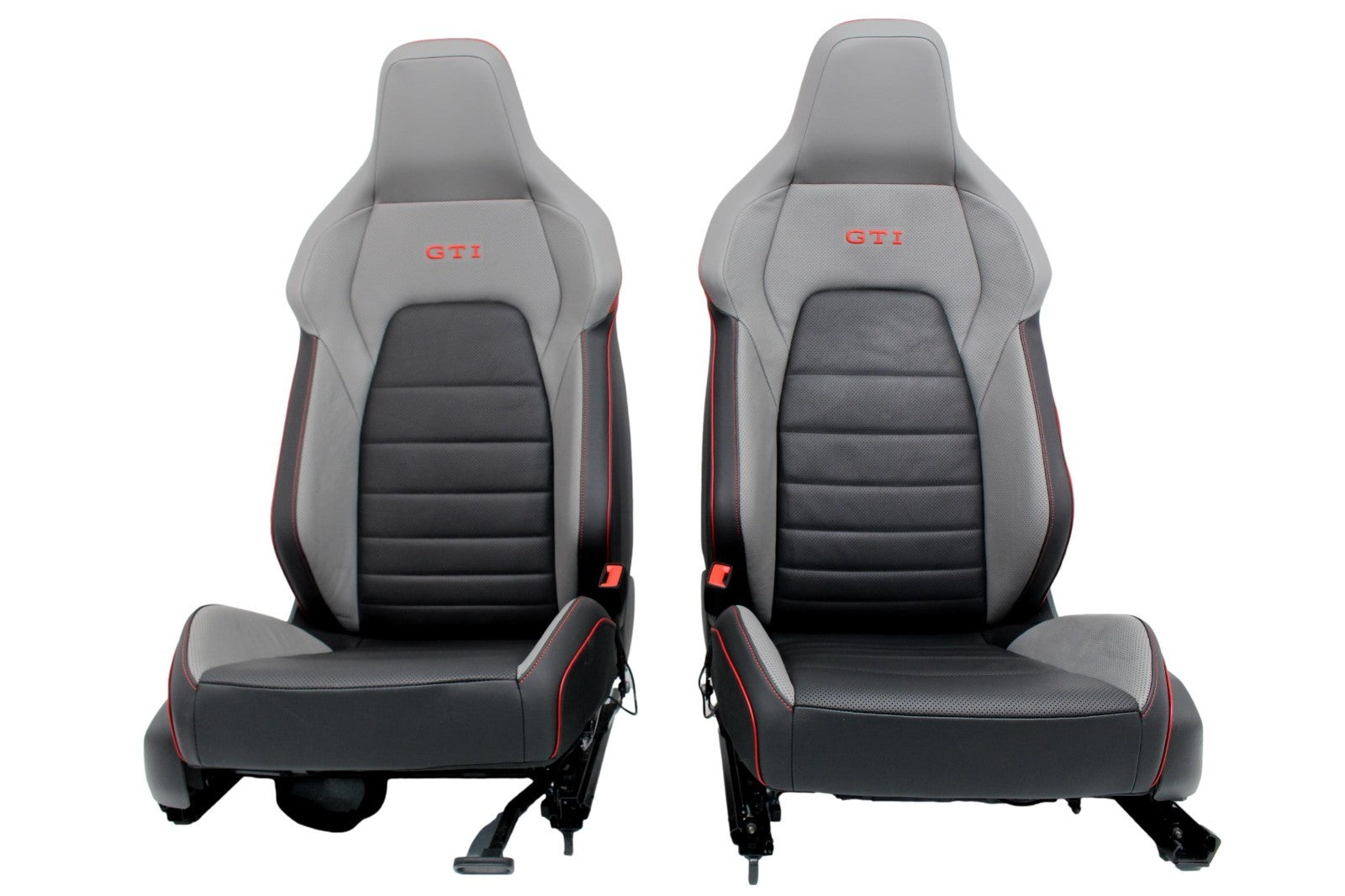 2022 - 2025 VW Golf GTI Mk 8.5 Seats Set Two-Tone Leather Black Gray Heat Cool