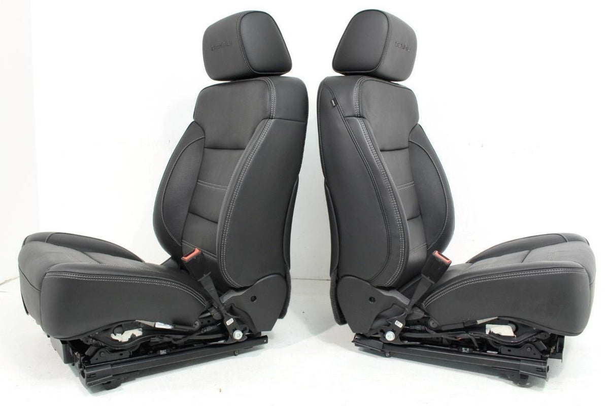 2015-2017 GMC Yukon Denali Front Seats, OEM Black Leather Heated Cooled