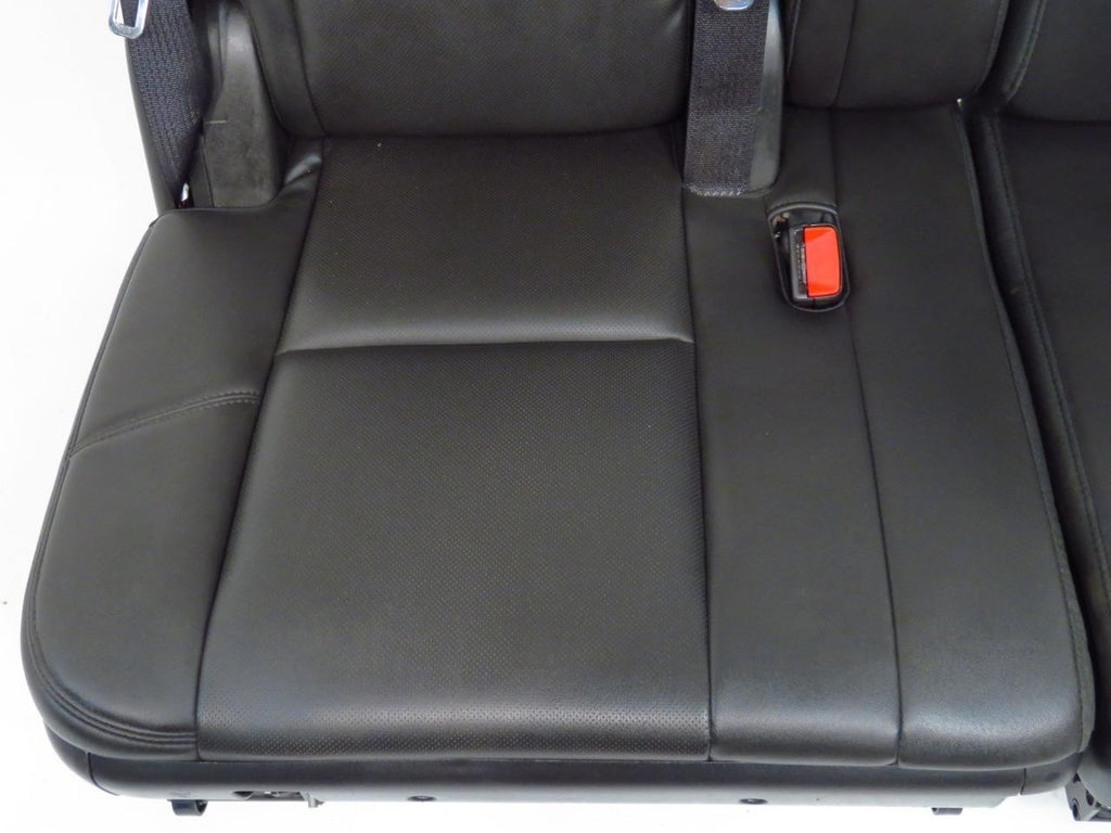 2007 - 2014 Escalade Chevy Suburban Tahoe Third Row Seat LTZ Black Leather Pair