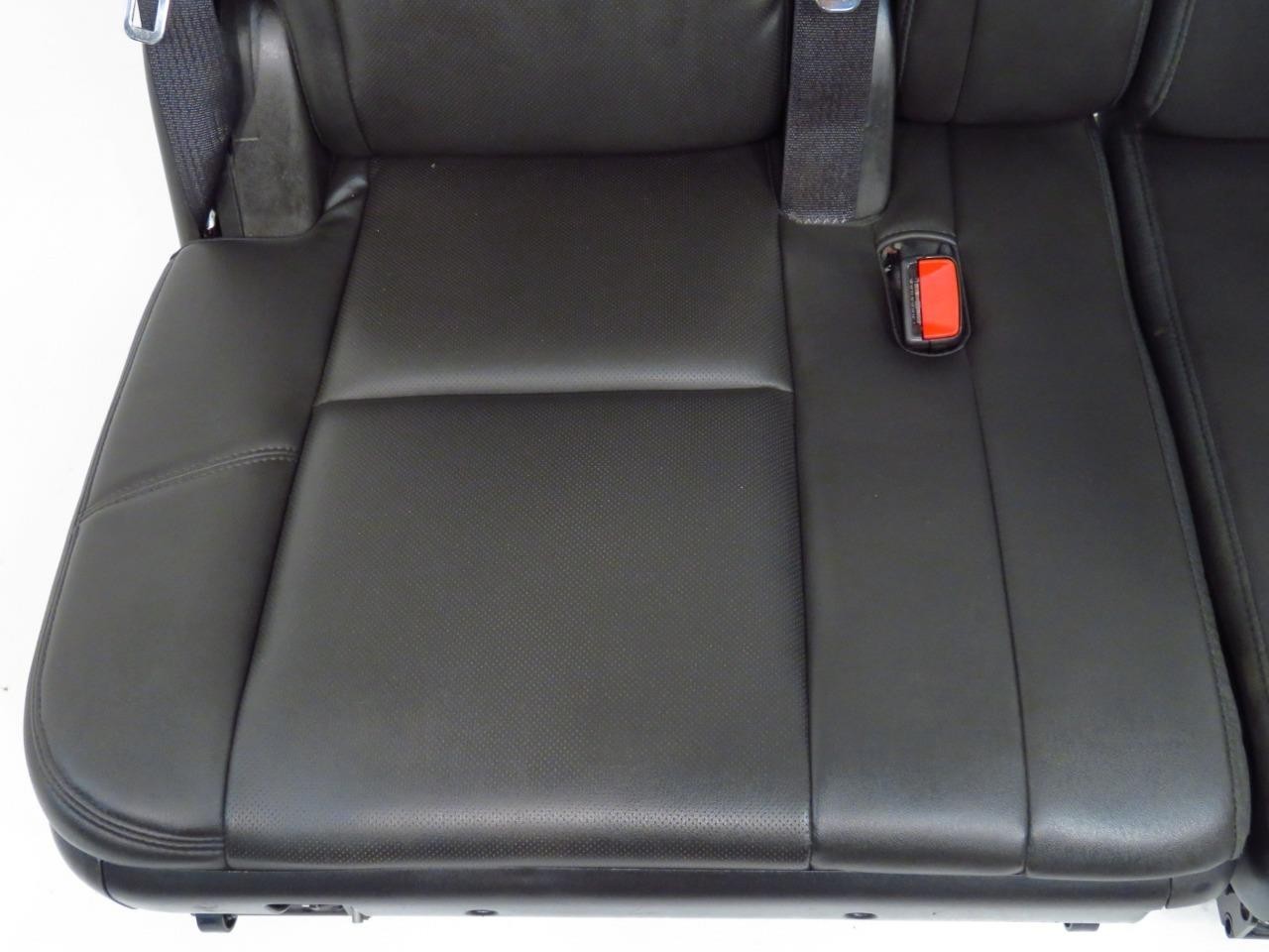 2007 - 2014 Escalade Chevy Suburban Tahoe Third Row Seat LTZ Black Leather Pair