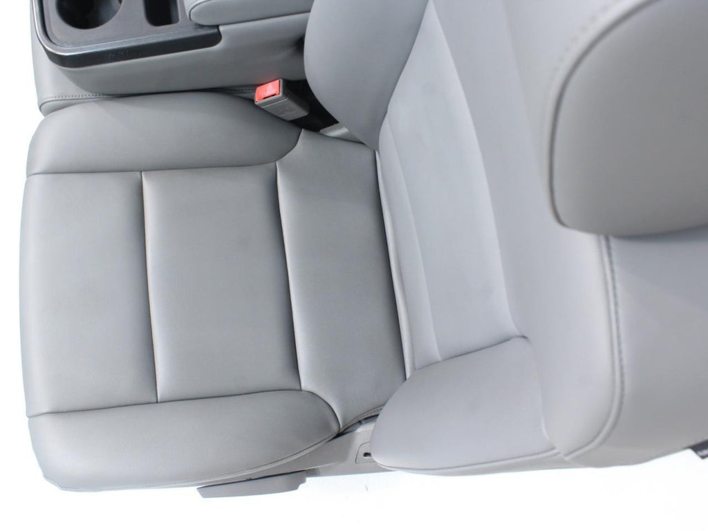 2014 - 2019 Sierra Chevy Silverado Front Seats Set, Work Truck Bench Gray Vinyl