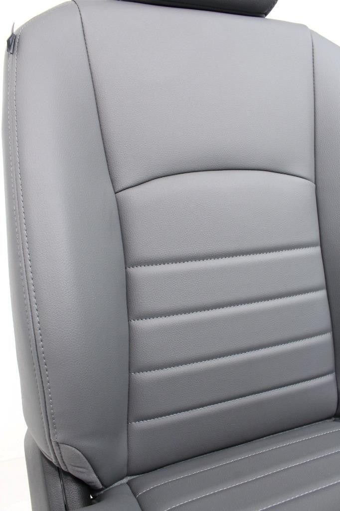 2009 - 2018 Dodge Ram Front Seats, Gray Vinyl Manual Bench w/ Center Fits 2002+