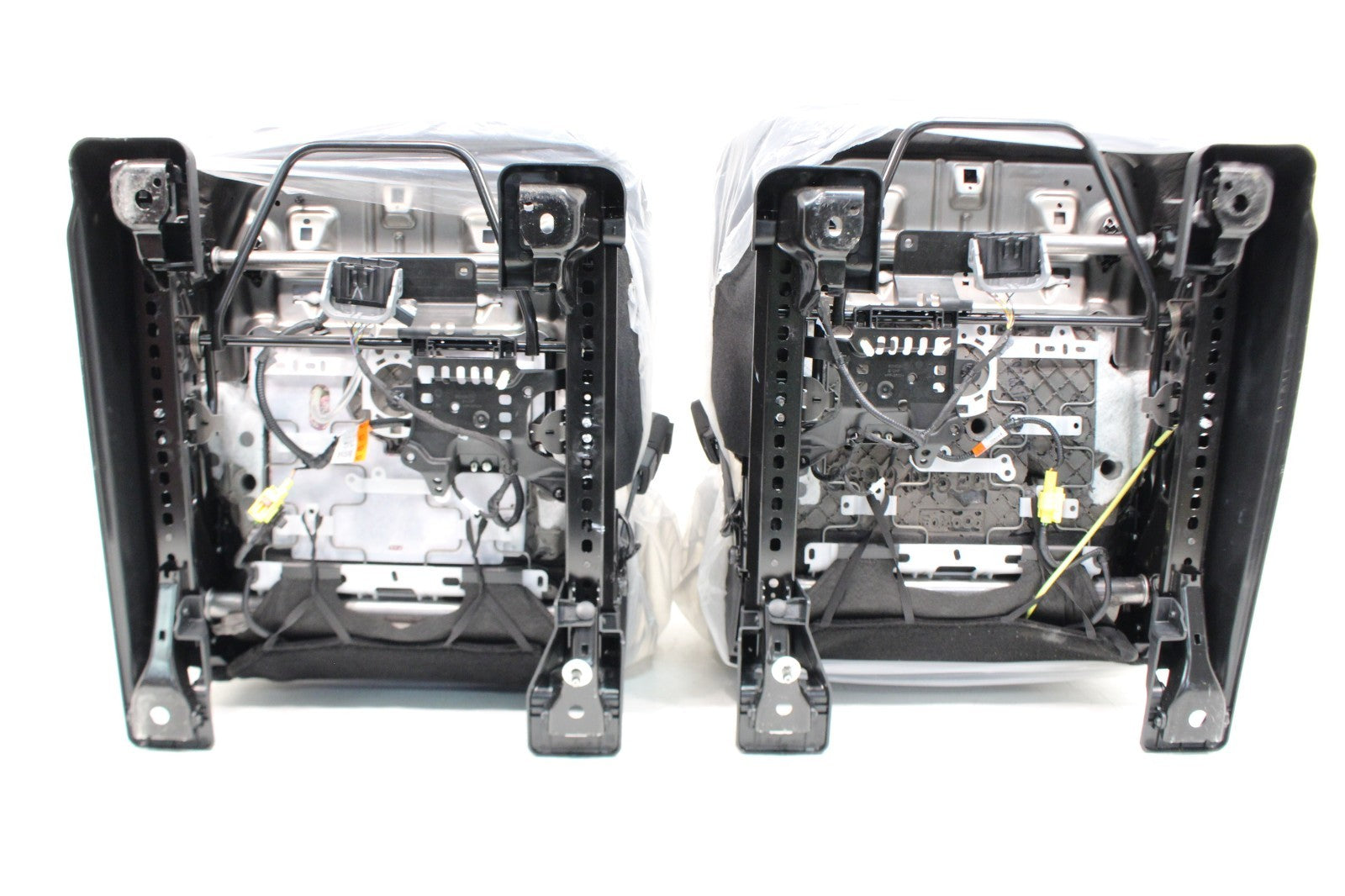 2015+ Ford F150 & Super Duty Seats, Manual STX Black Cloth w/ Lime Green Stitch