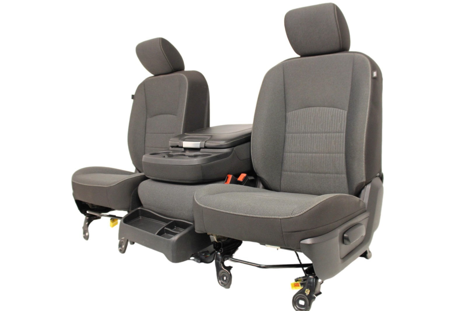 2019-2024 Ram Classic Front Seats, Diesel Gray Black Cloth, Manual w/ Jump Seat